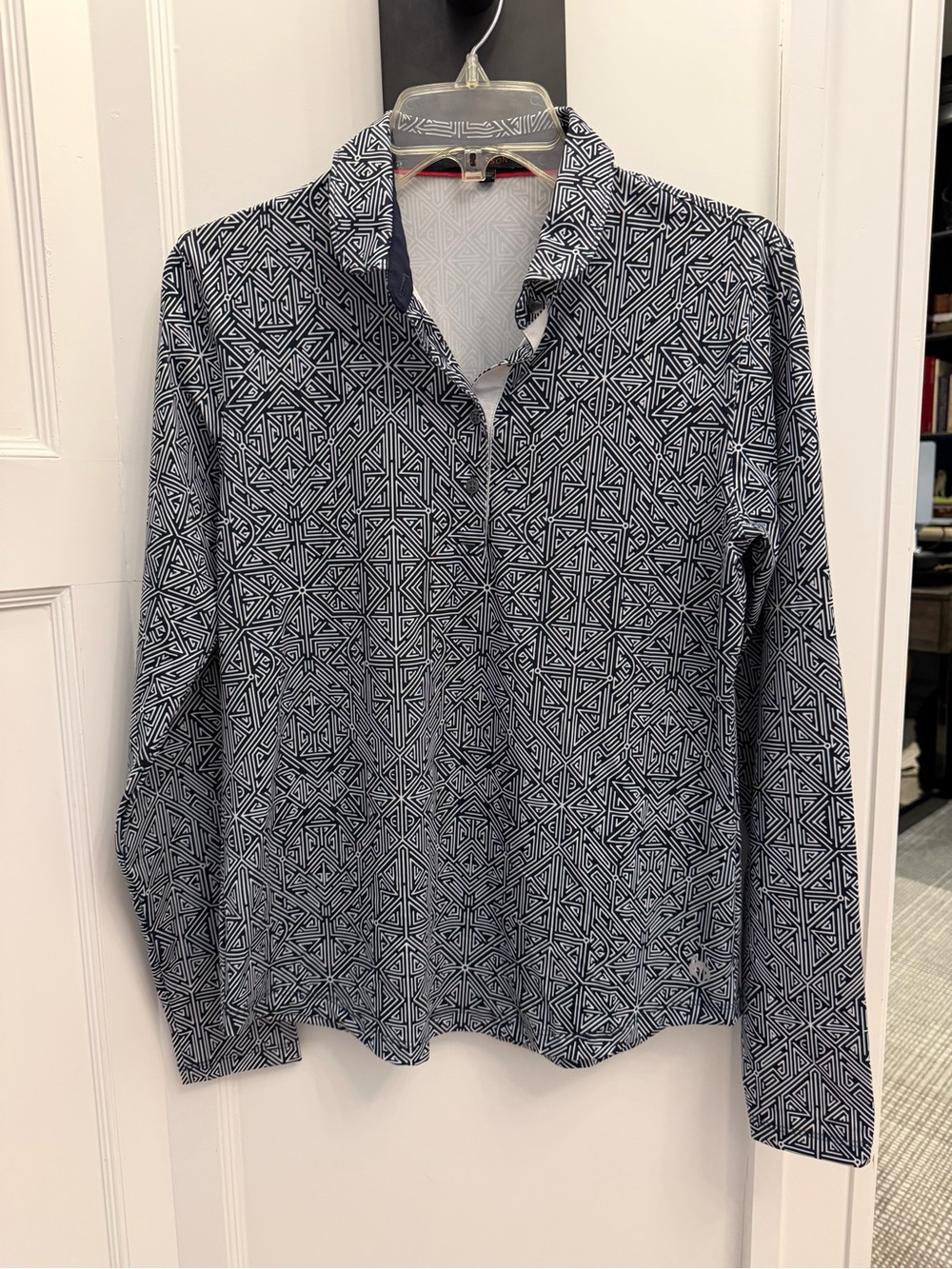 Greyson Labyrinth Long Sleeve Golf Shirt